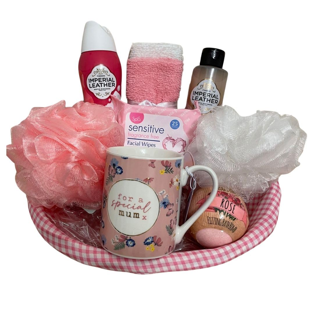 Jolof Store Pamper Hamper Gift Basket – Luxury Spa Set with Mum Mug