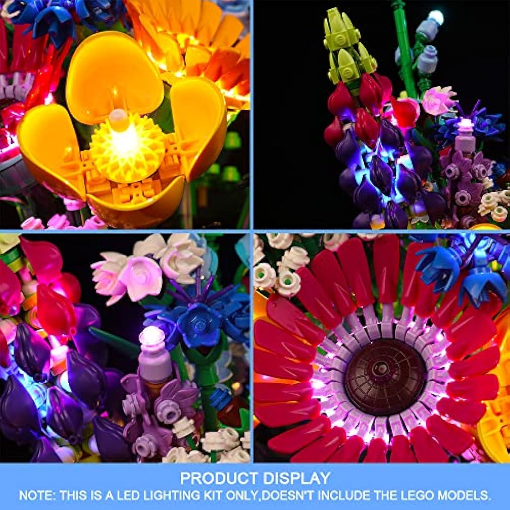 Jolof Store LED Light Kit for Lego Wildflower Bouquet 10313 Set