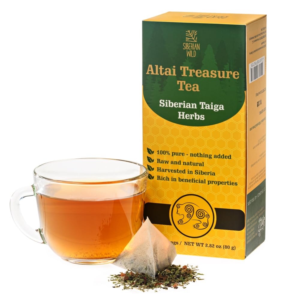 Siberian Wild Altai Treasure Tea – Caffeine-Free Herbal 20 Teabags