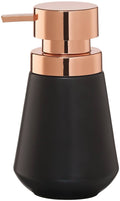 Sealskin Conical Soap Dispenser | Black Porcelain Bathroom Accessory