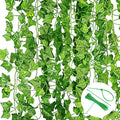 Jolof Store Artificial Ivy Garland – 12 Pack Fake Greenery Vines, 86in