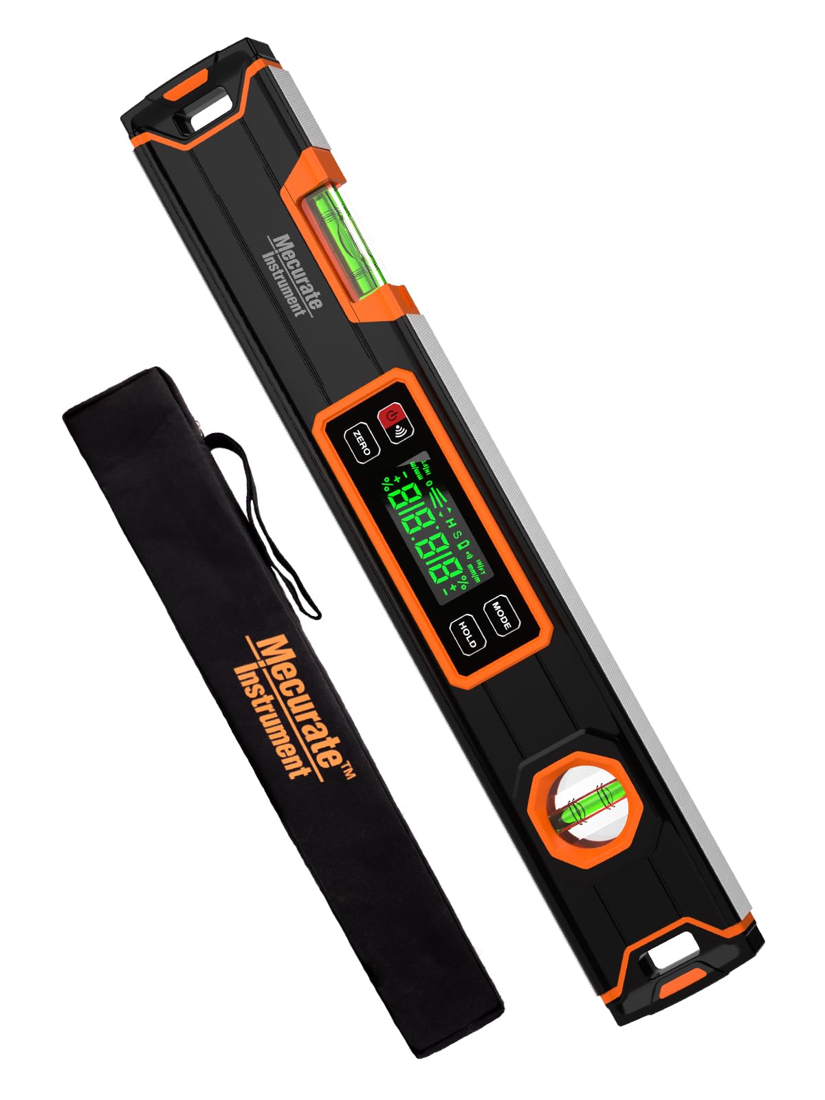 Mecurate 15.7-Inch Digital Level | Magnetic Precision Torpedo Tool
