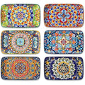 vancasso SIMI Porcelain Serving Platter Set - 8.5" Bohemian Sushi Plates