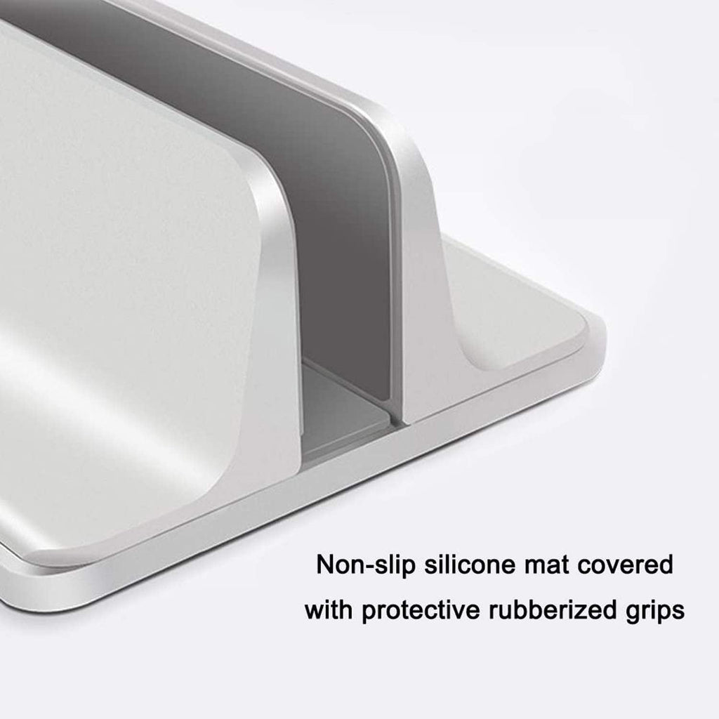 Oranlife Vertical Laptop Stand Holder, Silver - image 3