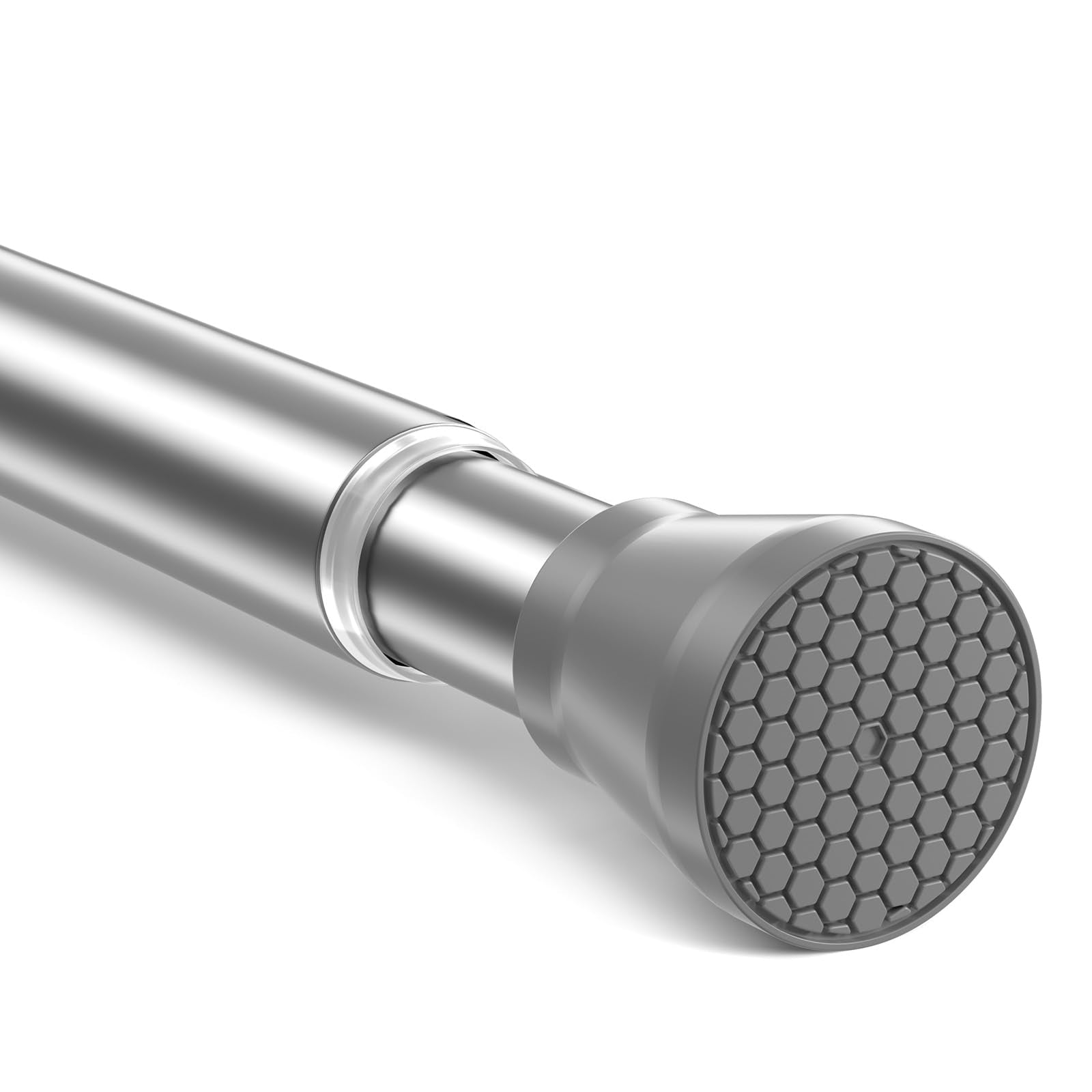 Jolof Store Extendable Shower Curtain Rail | 85-150cm Silver Tension Rod