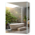 Tokvon Limerence Bathroom Mirror Cabinet – 60cm Aluminium Storage Unit