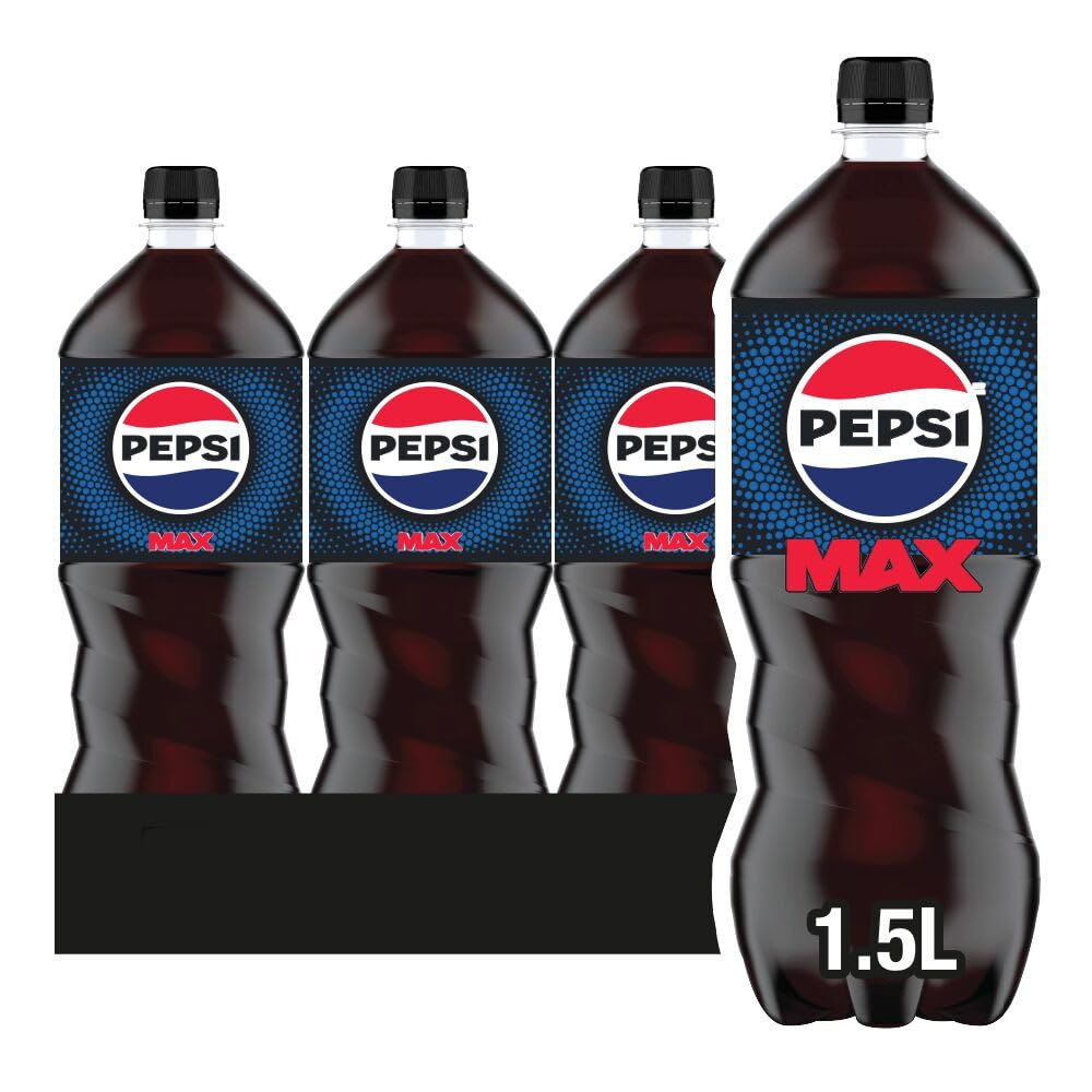 Pepsi Max Zero Sugar Soft Drink, 1.5L Bottles (Pack of 12) – Jolof Store