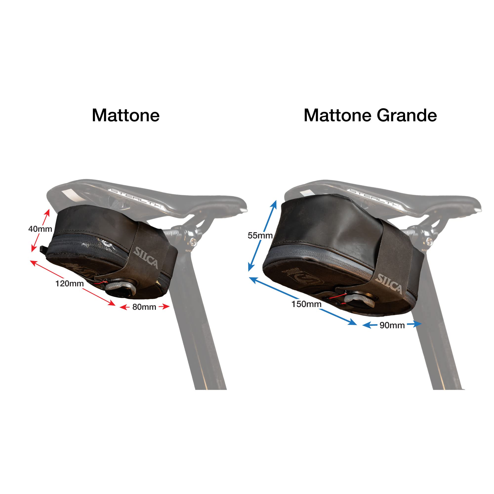 Silca Mattone Bike Saddle Bag – Waterproof Tool Pouch with BOA Closure
