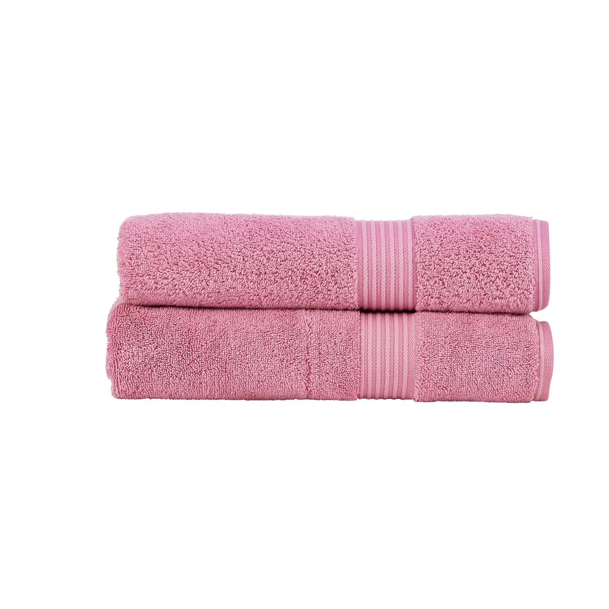 Christy Supreme Hygro Bath Towels Set | Blush Pink Supima Cotton | 650GSM