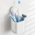 TAILI Suction Cup Toothbrush Holder | Wall Mounted Bathroom Razor Organizer