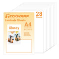 TECKWRAP Clear Self Adhesive Laminating Sheets – Glossy Vinyl Overlay, 28pk