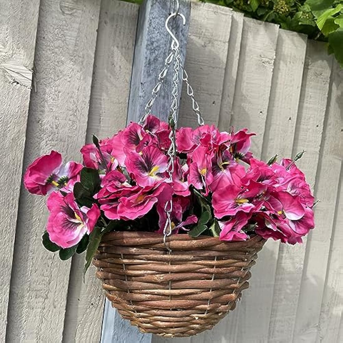 Garden 365 UV Resistant Artificial Pansy Flowers – 5 Pack Pink