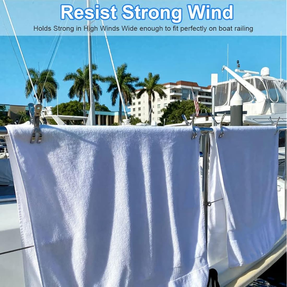 Stainless Steel Beach Towel Pegs – 10 Pack Heavy Duty Clips