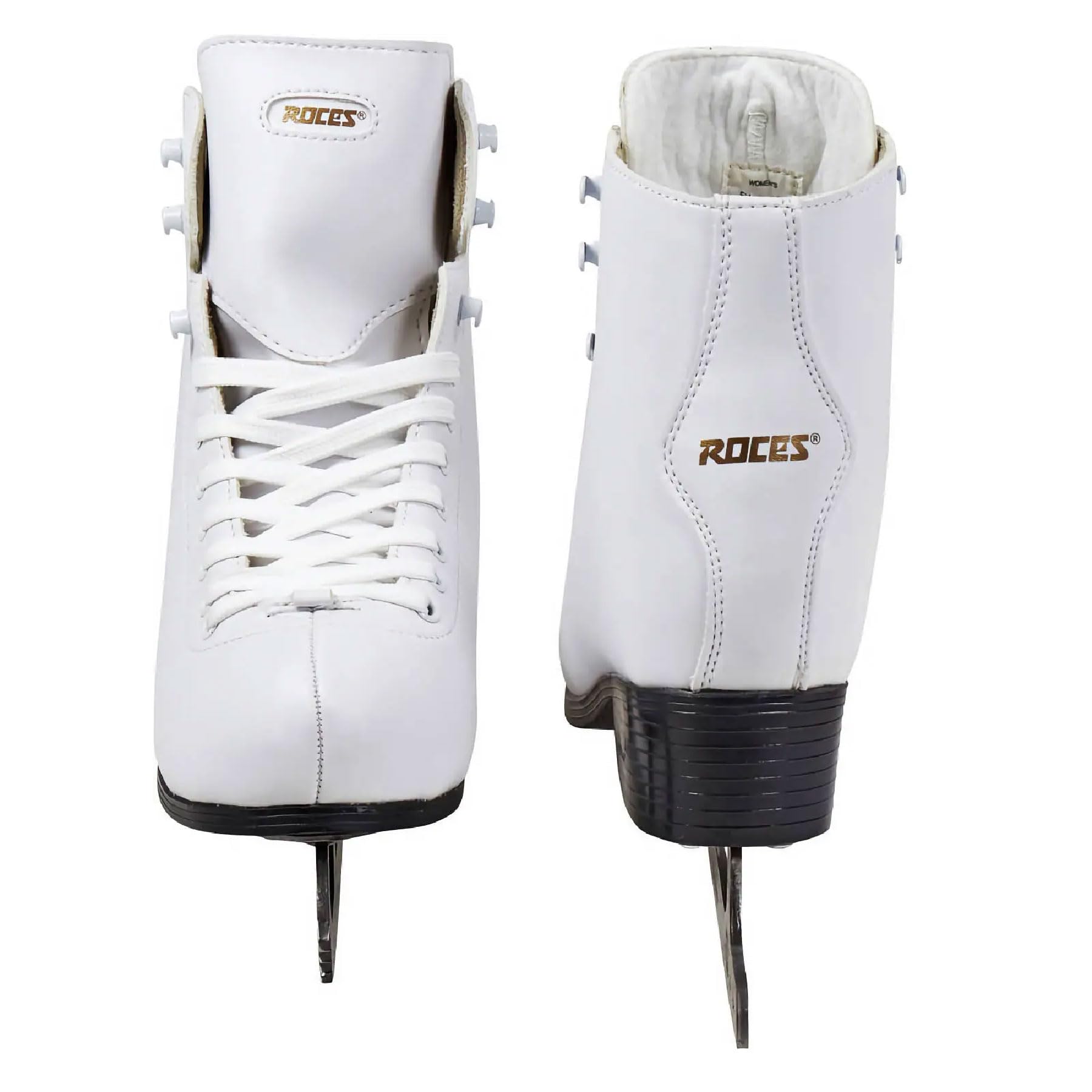 Roces Paradise Women's Figure Skates – White Reinforced Nylon, Size 7W