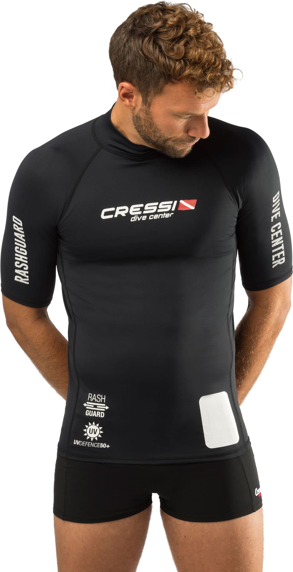 Cressi Men's Short Sleeve Rash Guard – UPF 50+ UV Sun Protection