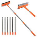 3-in-1 Window Cleaning Kit with 218cm Telescopic Pole