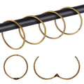 Mafeigu 30Pcs Bronze Metal Shower Curtain Hooks Rustproof Roman Rings