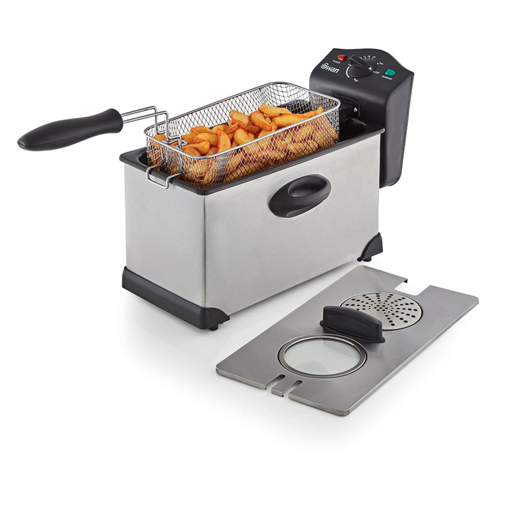 Swan SD6040N 3L Stainless Steel Deep Fat Fryer | Adjustable Temperature