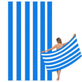 Microfibre Beach Towel – Sand Free Quick Dry Striped