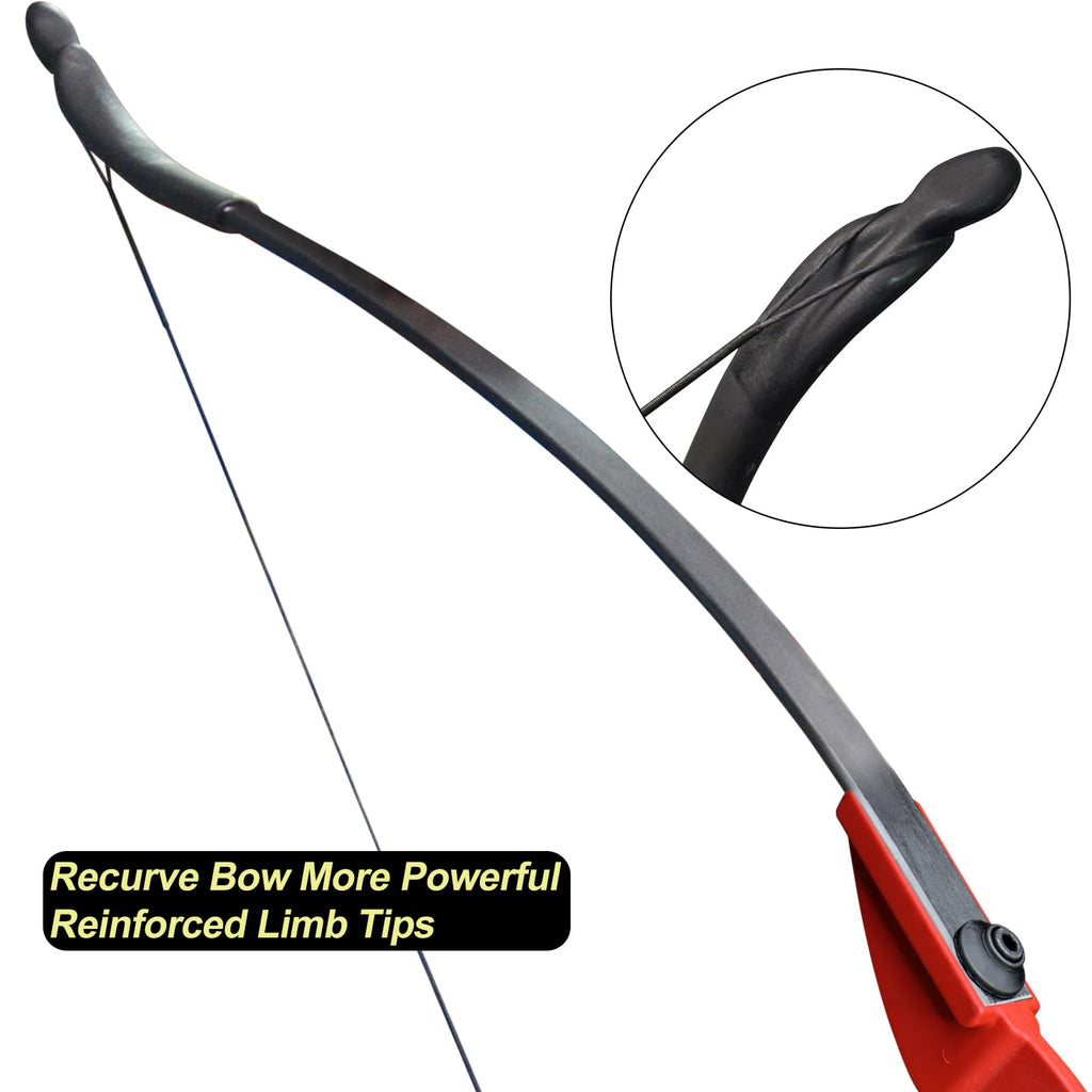 D&Q Ambidextrous Recurve Bow and Arrow Set - 40Lbs Takedown Archery Kit