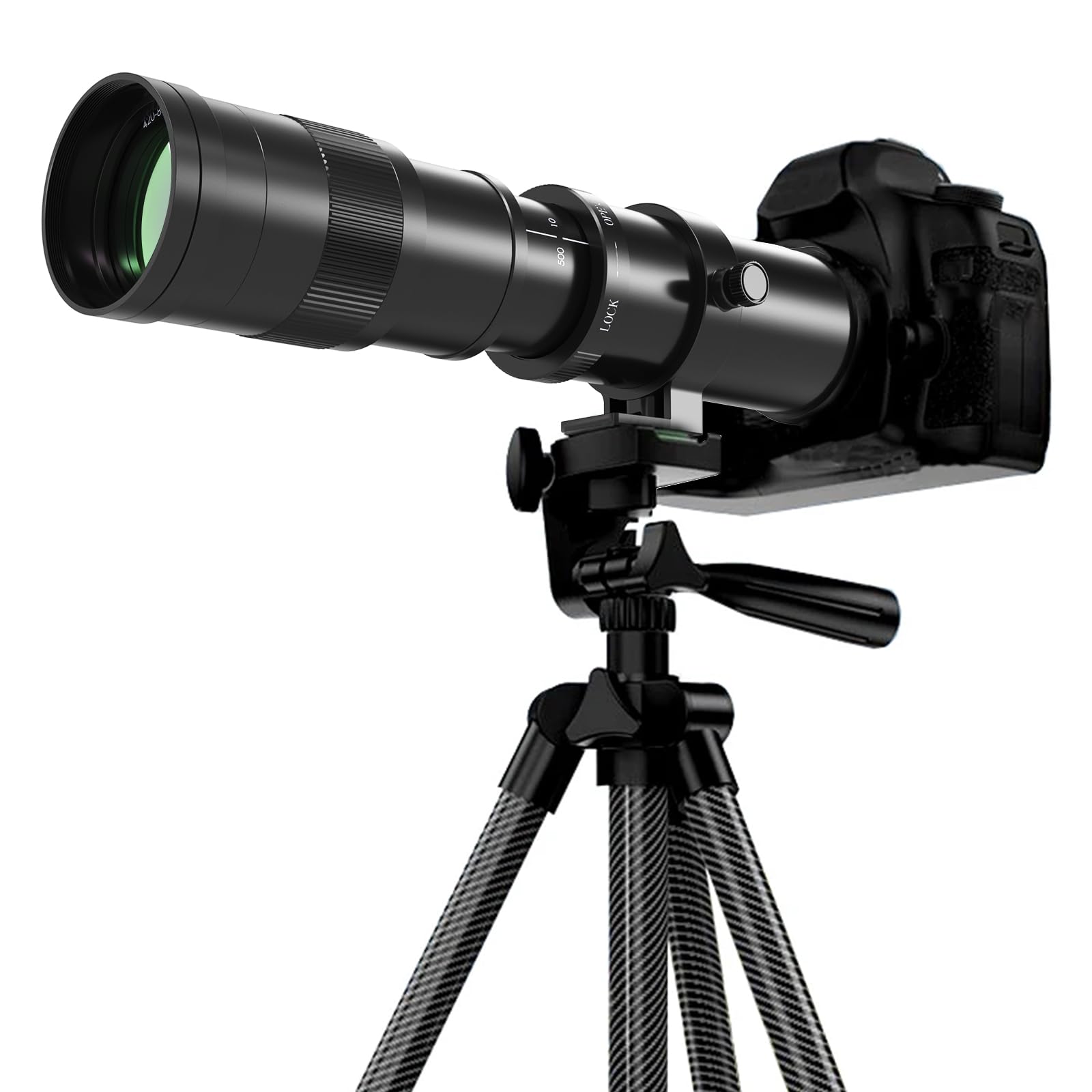 BENOISON 420-800mm Telephoto Zoom Lens for Nikon DSLR Cameras