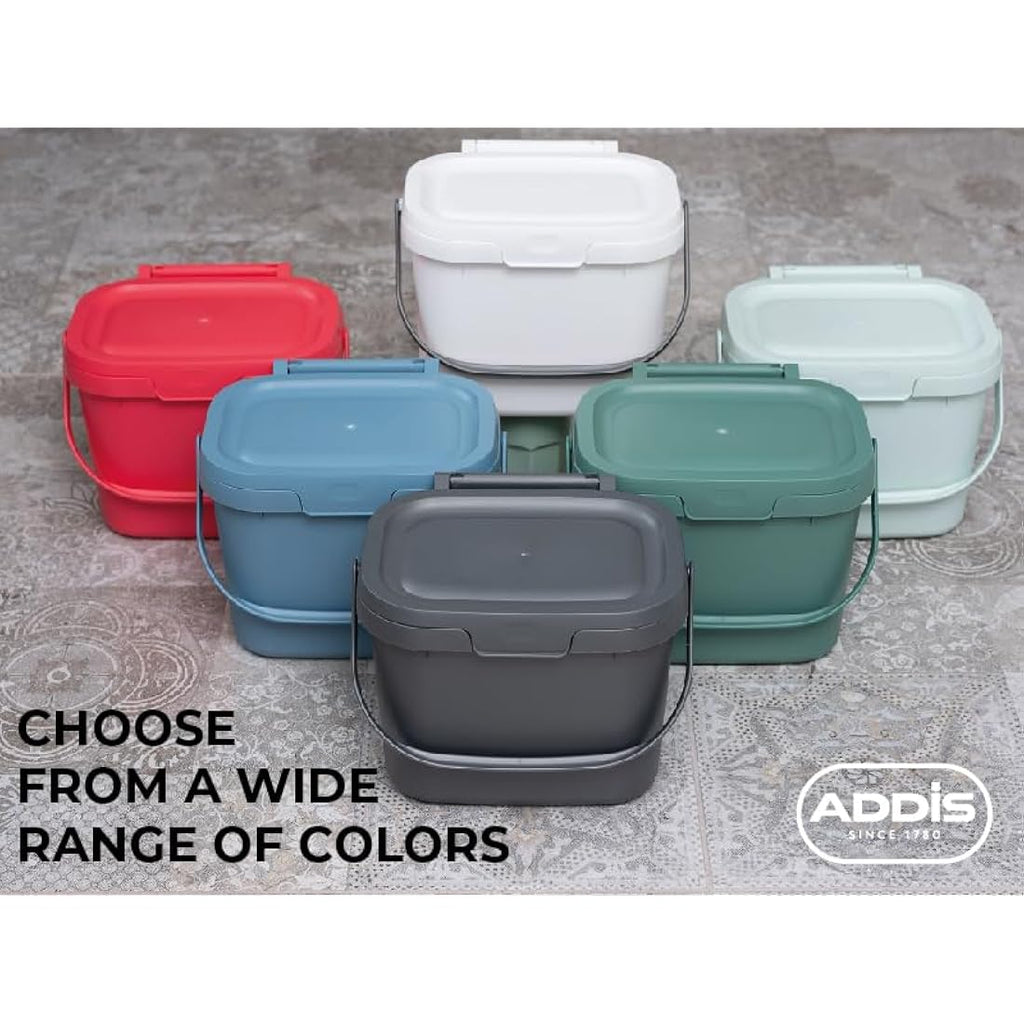 Addis 4.5L Kitchen Food Waste Compost Caddy – Recycled Plastic Eco Blue