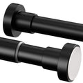 Telescopic Tension Rod – 72-145cm No-Drill Spring Rail, Black