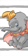 Disney Dumbo Bath Towel – 100% Cotton Kids Beach Towel, 70 x 140 cm