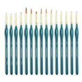 Transon 15-Piece Fine Detail Miniature Paint Brush Set for Acrylics