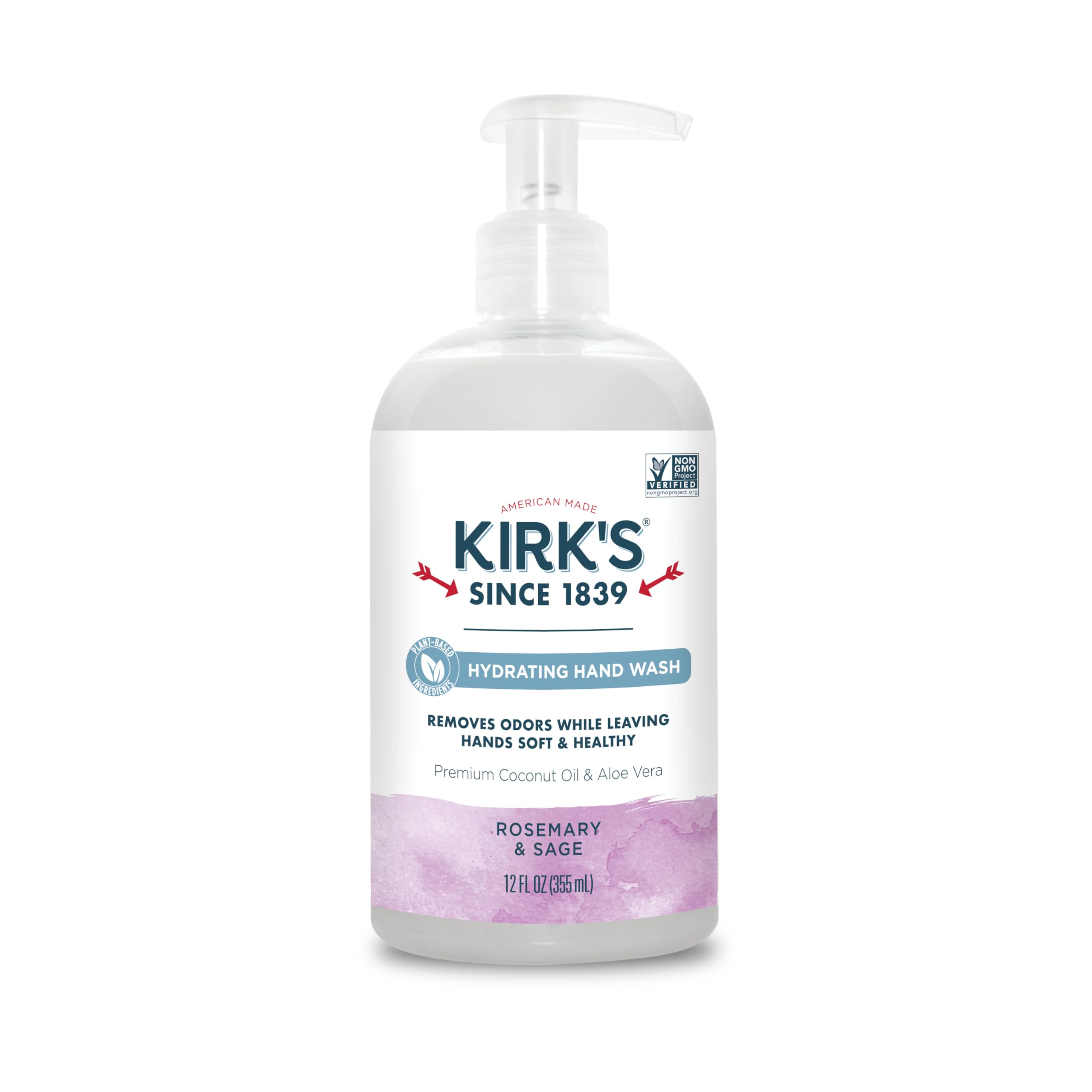 Kirks Odor Neutralizing Hydrating Hand Wash, Rosemary & Sage - 12 fl oz