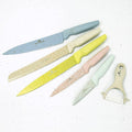 Blackmoor 5 Piece Knife Set with Ceramic Peeler – Marble Coated Cutlery