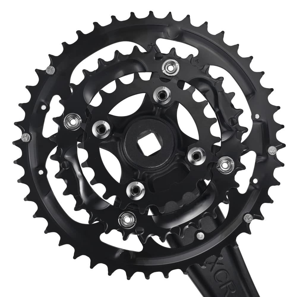 CYSKY 3x 9/10 Speed Bike Crankset – 170mm 104/64 BCD MTB Crank Arm Set