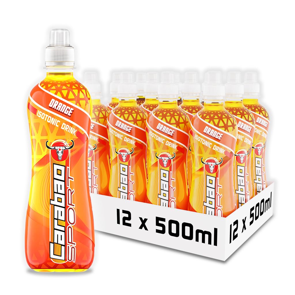 Carabao Sport Orange Isotonic Drink | Electrolytes & B Vitamins | 12 x 500ml