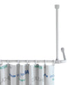 Wenko Aluminium Ceiling Support for Telescopic Shower Rail – White