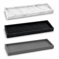 Marble-Pattern Silicone Storage Tray, Rectangular