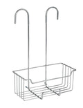WENKO Milo Hook-on Shower Caddy – Rustproof Stainless Steel Rack