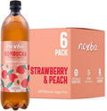 Jolof Store Strawberry & Peach Kombucha – Sugar Free Probiotic (6 Pack)