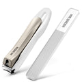 MR.GREEN Anti-Splash Nail Clippers – Stainless Steel Trimmer with Glass File