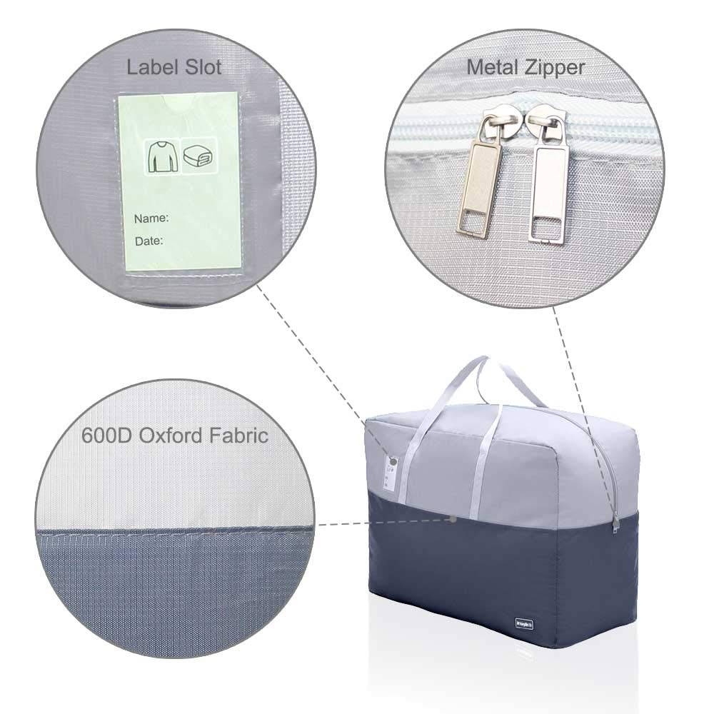 75L Oxford Cloth Storage Bags | 6-Pack Large Duvet Organizers