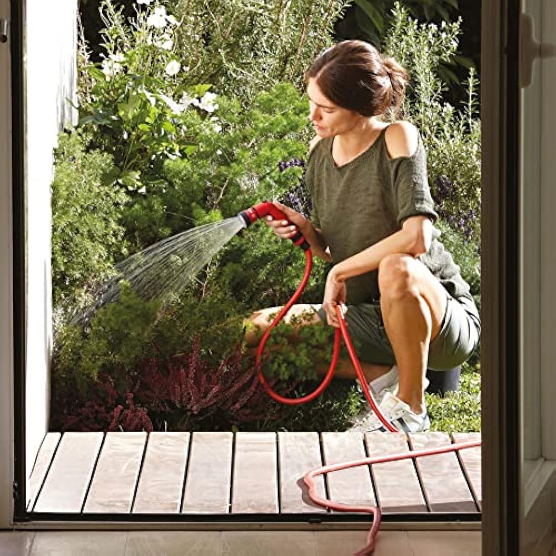 FITT YOYO 30m Extendable Garden Hose | Flexible Water Pipe with Spray Gun