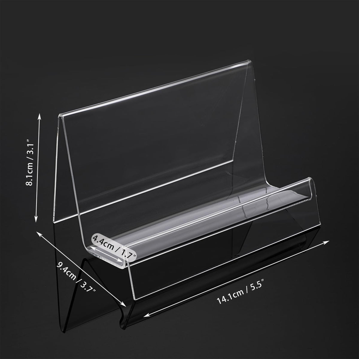 SUMNACON 8pcs Acrylic Purse Wallet Display Stand, Clear Only Stand - image 3