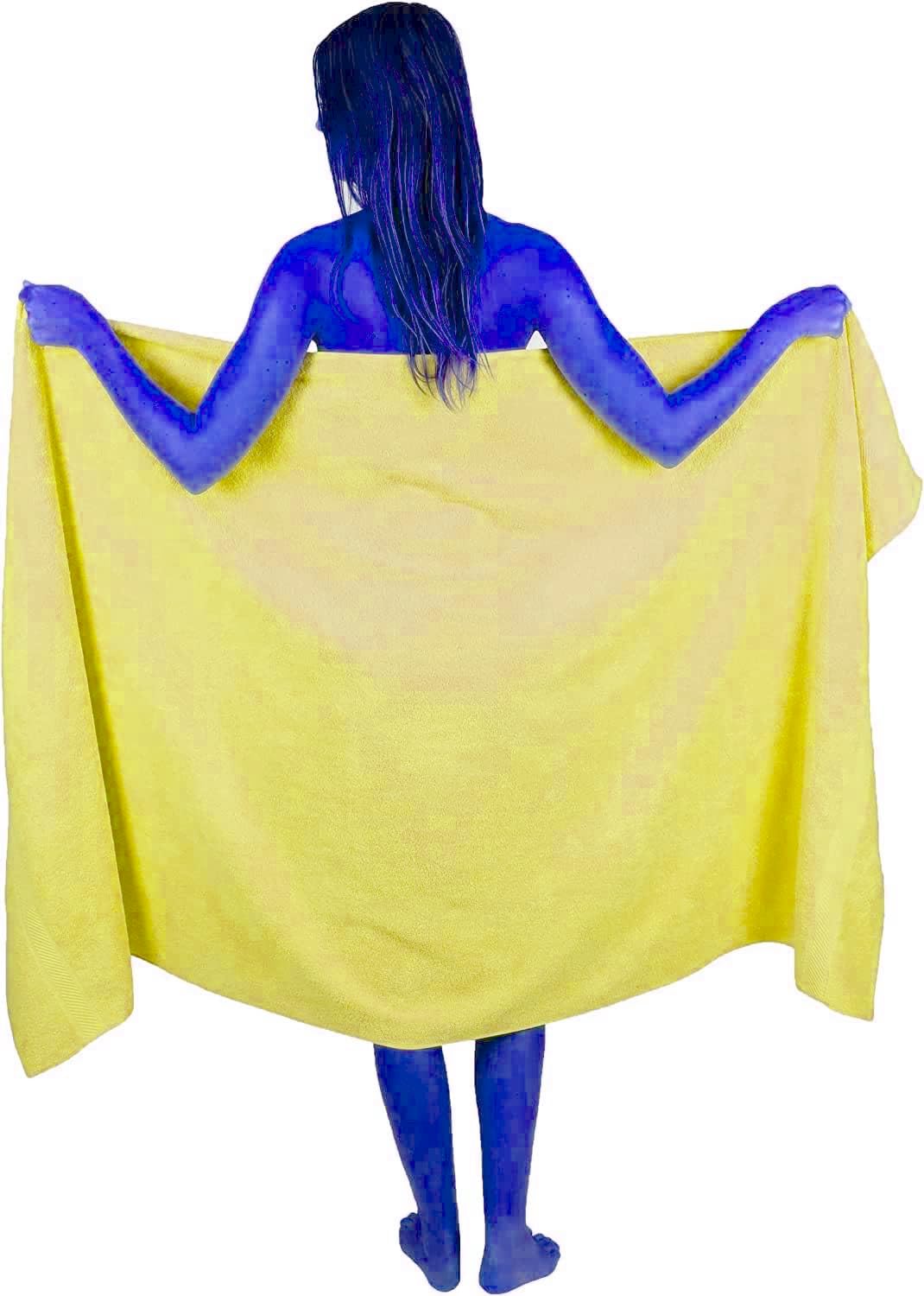 Extra Large Bath Sheet – 100x200cm 600GSM Terry Cotton Lemon