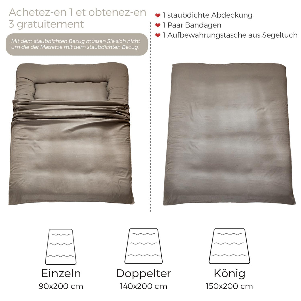 MAXYOYO Japanese Floor Futon Mattress, Thicken Tatami Sleeping Pad Foldable Roll Up Dormitory Mat Pad Floor Lounger Pillow Bed Charcoal Grey, Double