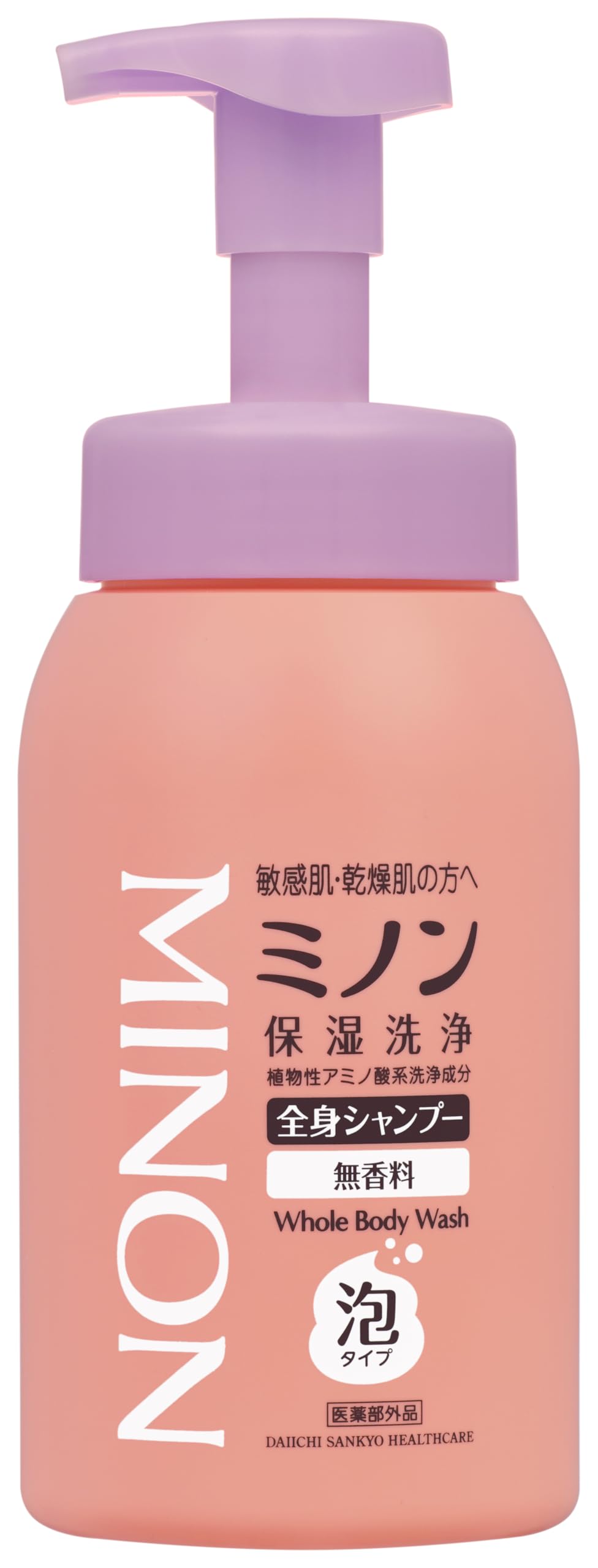 Minon Whole Body Shampoo Foam Type – Gentle Moisturizing Wash 500mL
