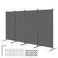 VEVOR 4-Panel Room Divider – Folding Privacy Screen for Office & Bedroom