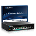 Jolof Store 10 Port 2.5G PoE Switch | 8x2.5G Base-T & 2x10G SFP+ Uplink