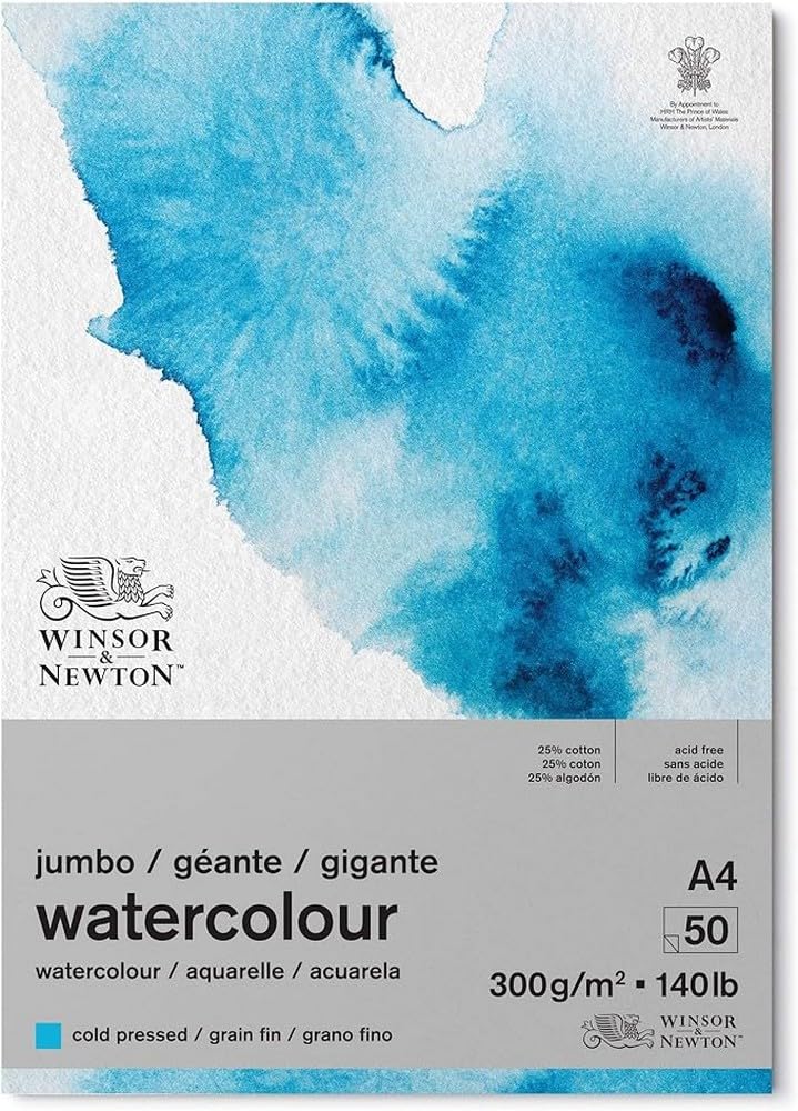 Winsor & Newton Classic Watercolour Paper Pad – A4 Cold-Pressed 300g