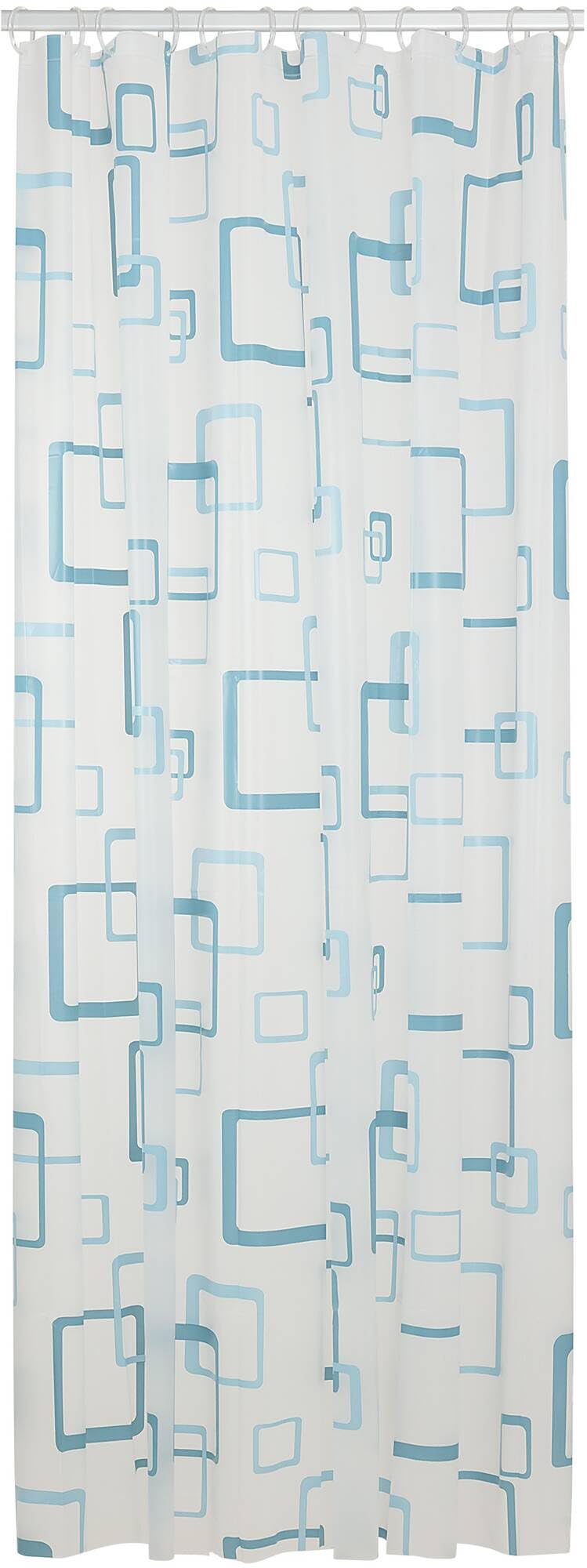 Sealskin Retro Shower Curtain | Waterproof Blue PEVA | 180 x 200 cm