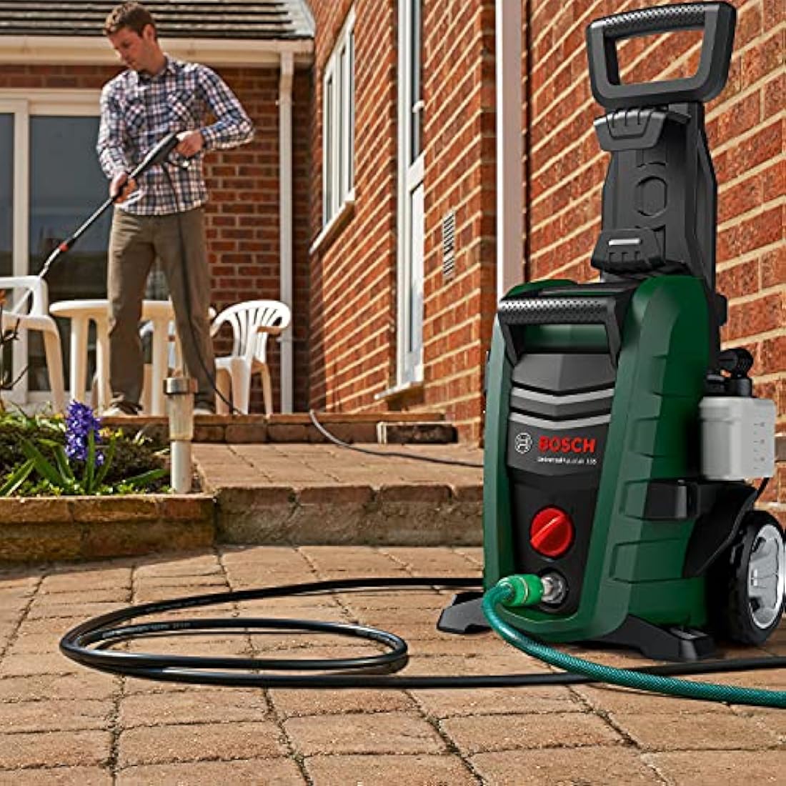 Bosch 6m High Pressure Hose with SDS Fittings for Easy & UniversalAquatak