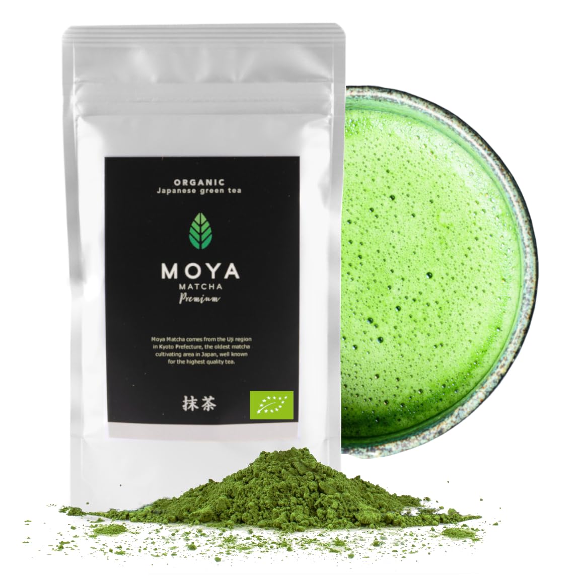 Moya Matcha Premium Ceremonial Grade Organic Green Tea Powder - 100g